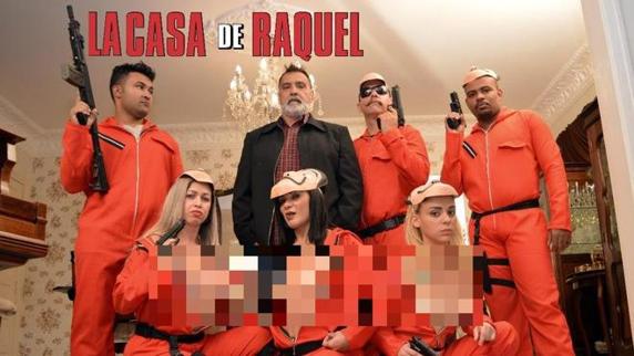Llegó “La casa de Raquel”, la versión porno de la famosa serie de Netflix
