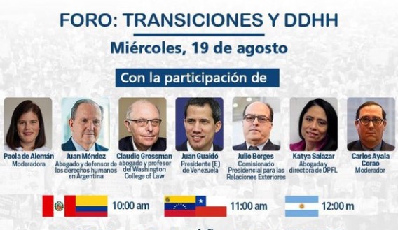 Sigue EN VIVO el foro “Encuentros por Venezuela: Transiciones democráticas, garantías y DDHH” por lapatilla