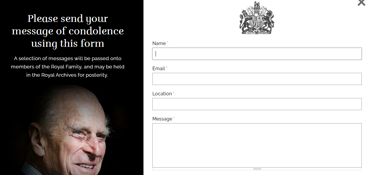 La familia Real habilitó un “libro de condolencias en línea” tras el fallecimiento del príncipe Felipe