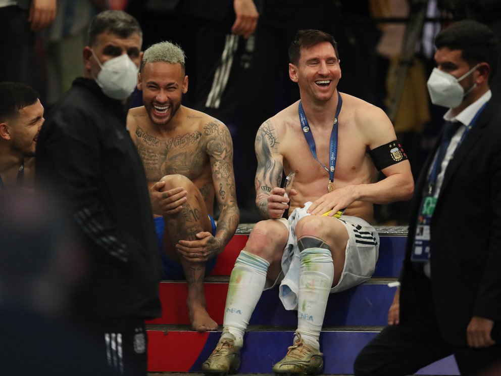 La historia detrás de la charla que tuvieron Lionel Messi y Neymar al término de la final de la Copa América