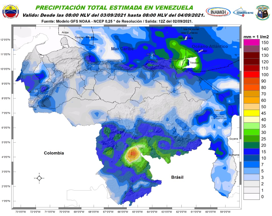 Tormentas eléctricas en Miranda, Aragua y Carabobo: El pronóstico de Inameh para este #3Sep
