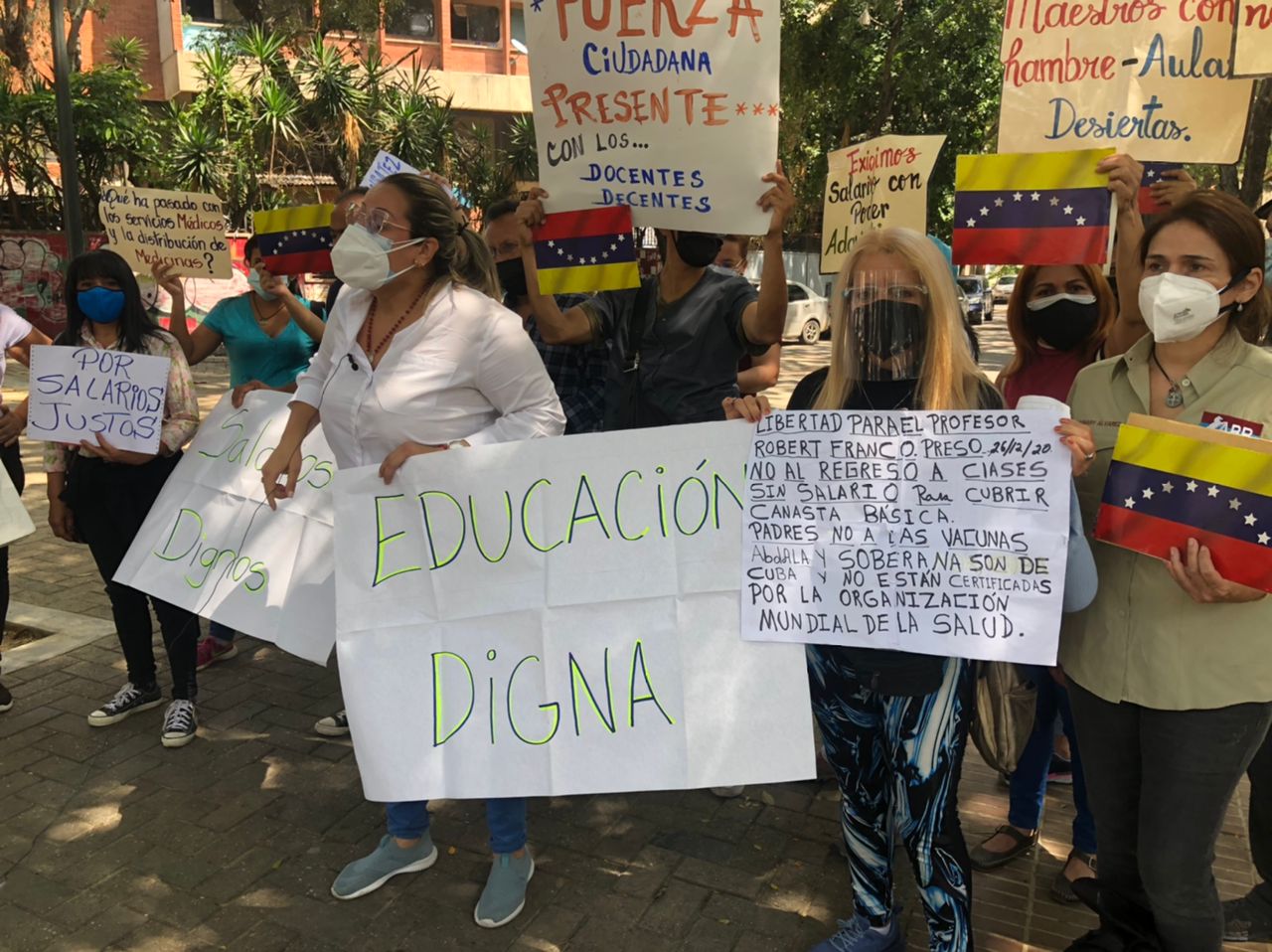 En Venezuela se registraron más de mil 700 protestas en el sector educación durante primer trimestre de 2023