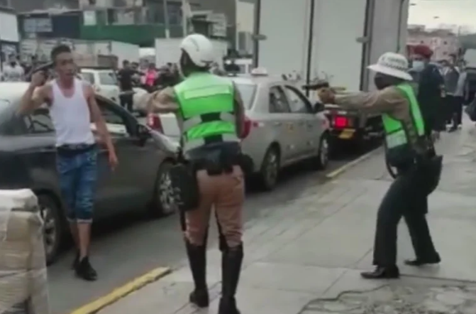 Perú: Venezolano disparó a dos policías, a un civil e intentó quitarse la vida para no ser detenido (Video)