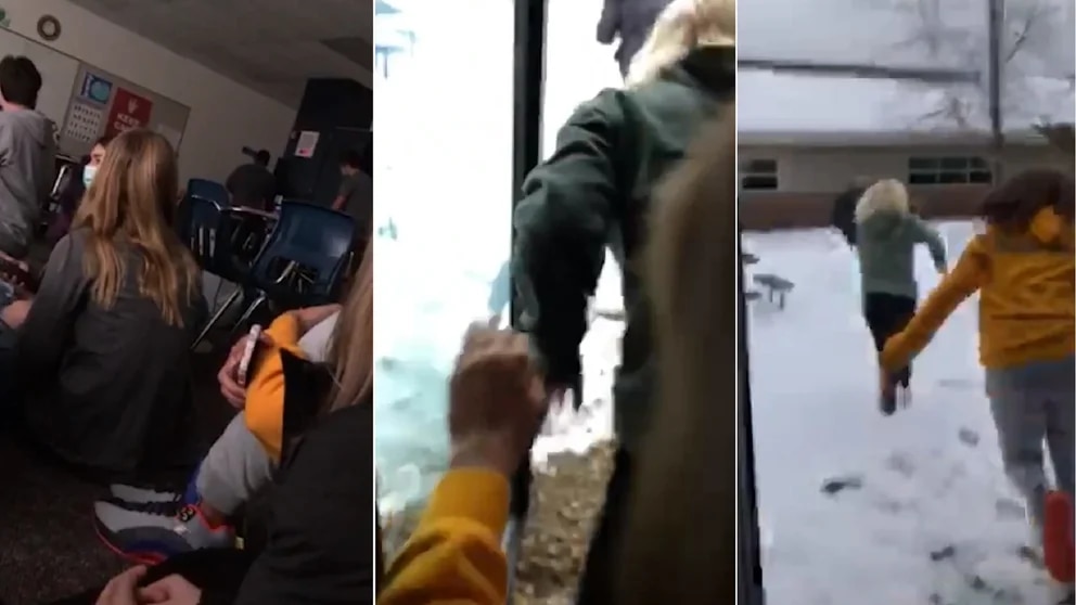 El momento en que los alumnos huyen del asesino tras descubrir su trampa en el tiroteo de Michigan: una palabra lo delató (VIDEO)