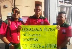 Trabajadores de Coca-Cola Femsa en Aragua solo ganan “pal’ fresco”