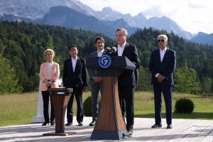 El primer ministro italiano insistió en la G7 en la “necesidad de acabar con dependencia del gas ruso”