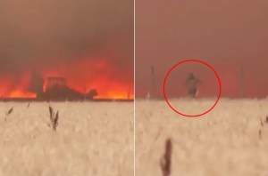 Dramático escape: en medio de las llamas, hombre intentó salvar a su pueblo de los incendios en España (VIDEO)