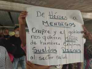 Trabajadores de la salud en Mérida pasaron de ser “héroes a mendigos” por culpa del régimen chavista (VIDEOS)