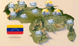 Inameh prevé nubosidad con lluvias y actividad eléctrica en varias regiones de Venezuela este #24Oct