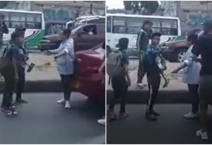 VIDEO: Niños atacaron con cuchillo a hombre que se negó a que limpiaran parabrisas del carro