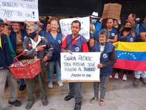 Comerciantes informales del centro de San Cristóbal protestaron tras ser desalojados por la alcaldía