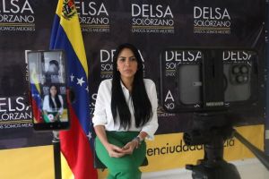 “El dictador está acorralado”, aseguró Delsa Solórzano durante un importante foro internacional