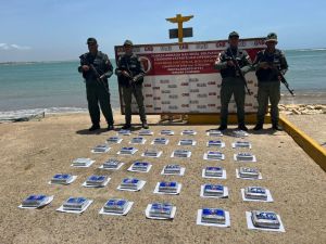 Fanb incautó más de 41 kilos de cocaína en una embarcación en la Península de Paraguaná