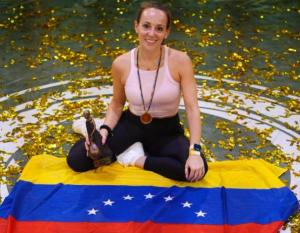 La venezolana Laura Biondo alcanzó el tercer lugar en el Mundial de Freestyle de Fútbol (FOTOS)