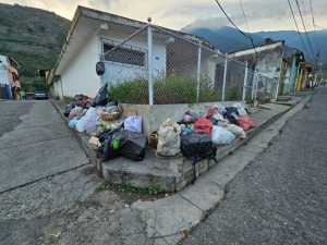 Basura acumulada en las calles de Timotes en Mérida se ha convertido en un “dolor de cabeza”