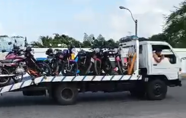VIDEO: autoridades chavistas confiscaron motos para boicotear la caravana de María Corina en Tucupita